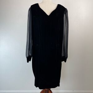 Vintage Vue Midi Dress Size 20 EUC